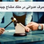 تصرف عدوانی در ملک مشاع چیست و سریع ترین راه پیگیری آن چیست؟