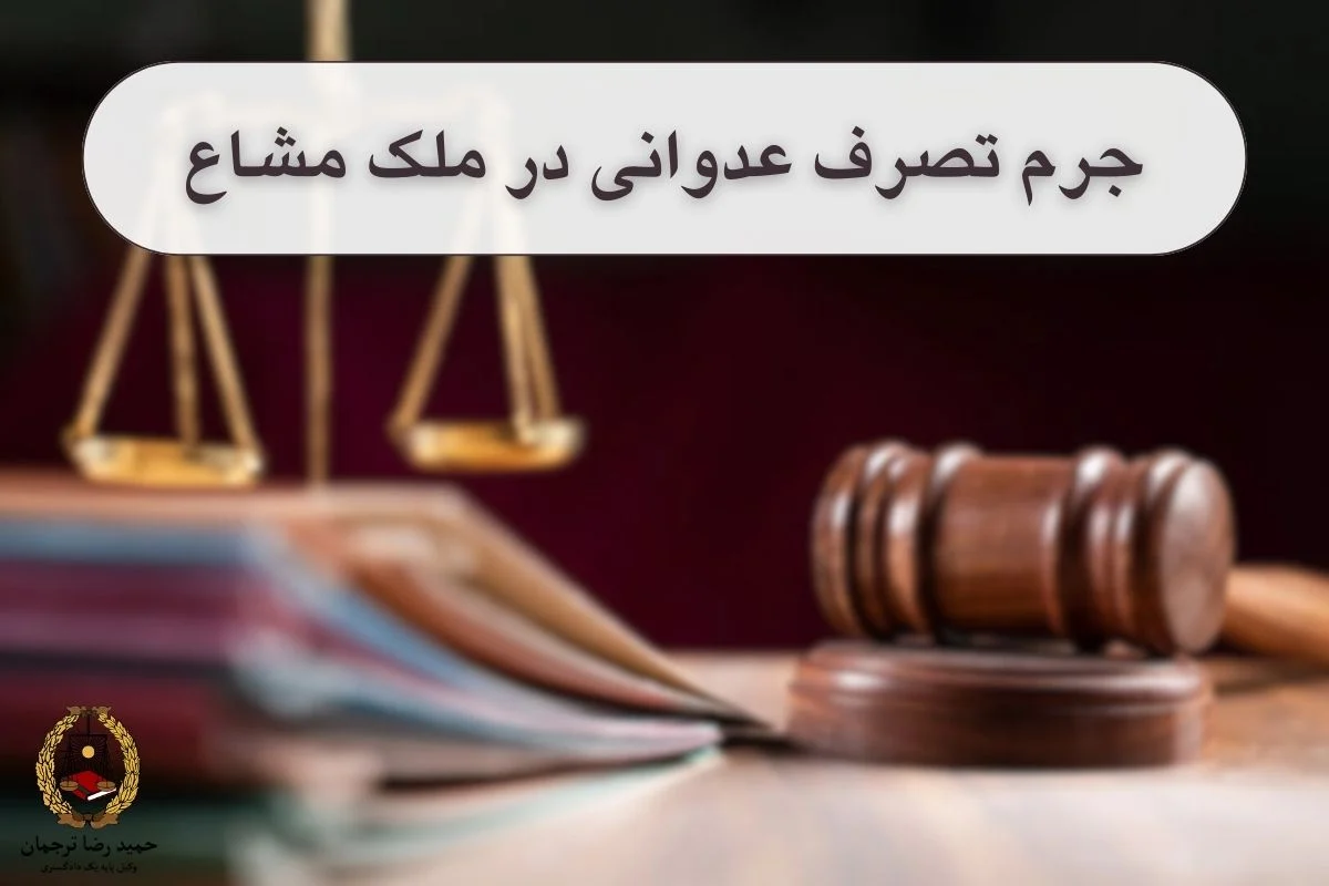 جرم تصرف عدوانی در ملک مشاع